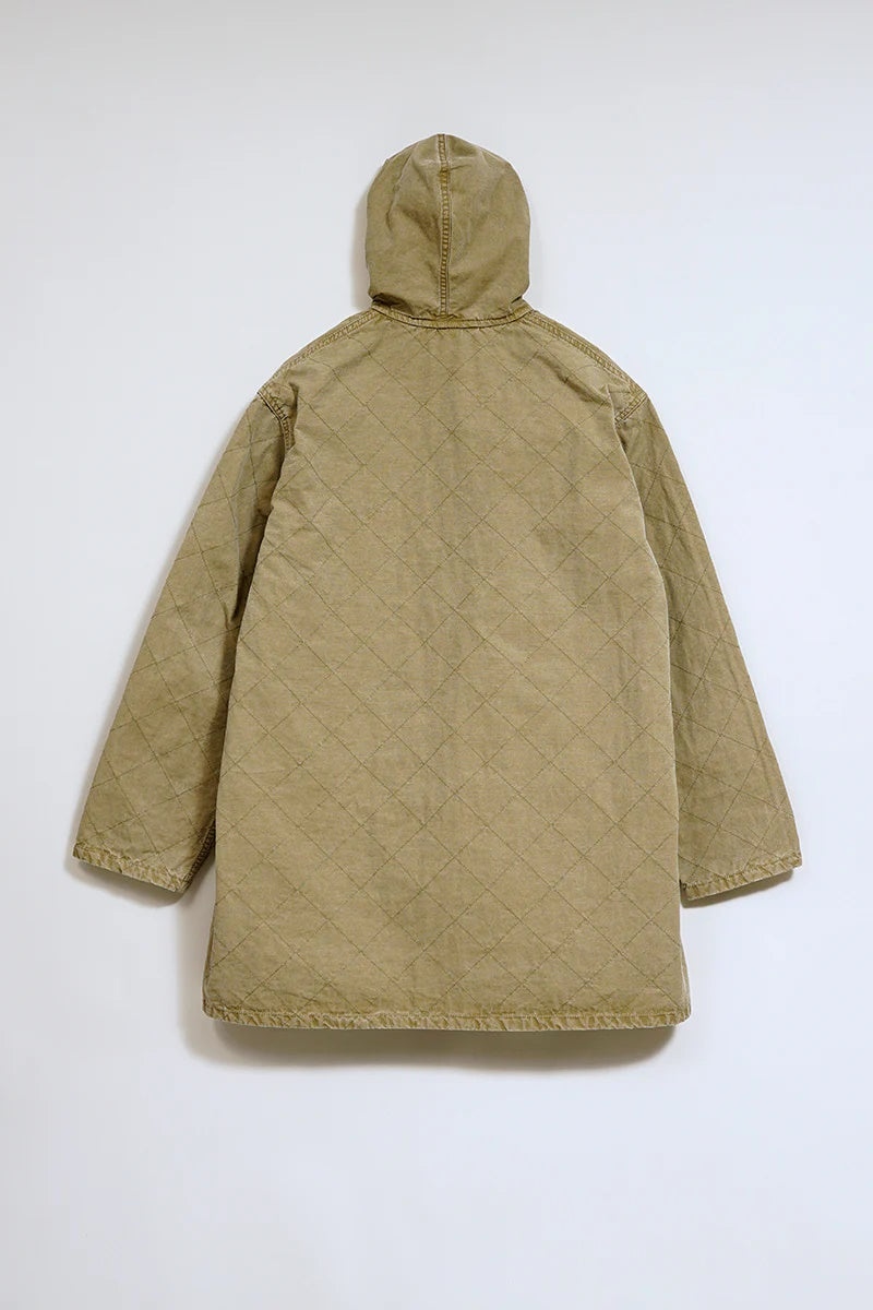 ◯ Nigel Cabourn - QUILTING DECK COAT RIPSTOP REV - KHAKI