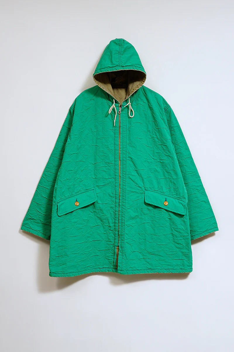 ◯ Nigel Cabourn - QUILTING DECK COAT RIPSTOP REV - KHAKI