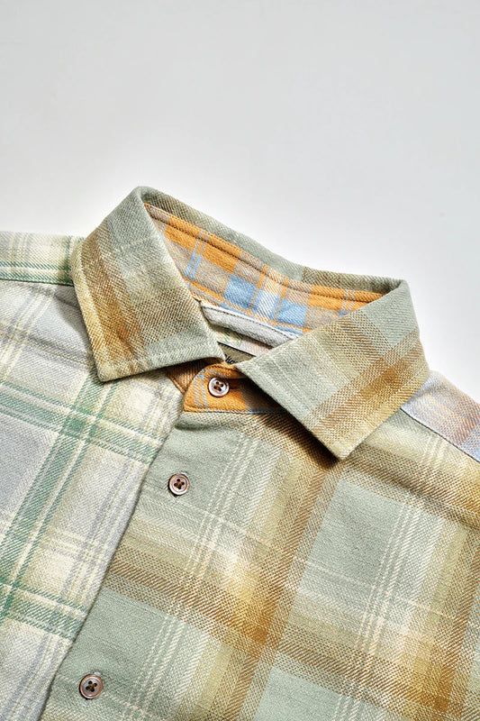 ◯ Nigel Cabourn - GRANDPA SHIRT CRAZY PATTERN - CHECK