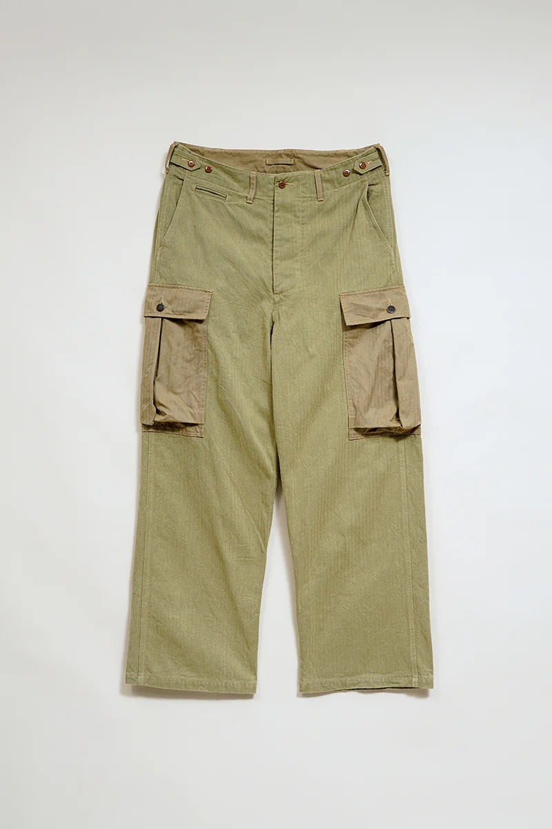 ◯ Nigel Cabourn - 40s MONKEY PT MIX HERRINGBONE - GREEN