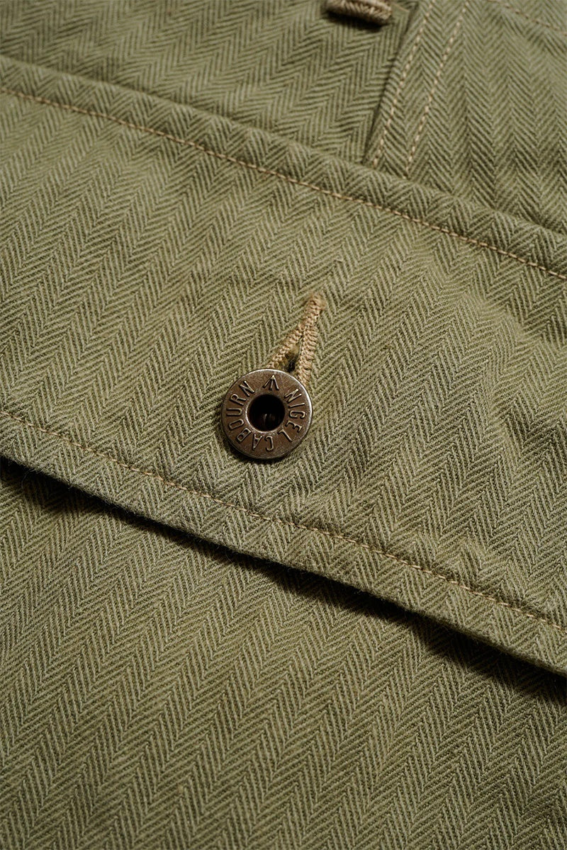 ◯ Nigel Cabourn - 40s MONKEY PT MIX HERRINGBONE - GREEN