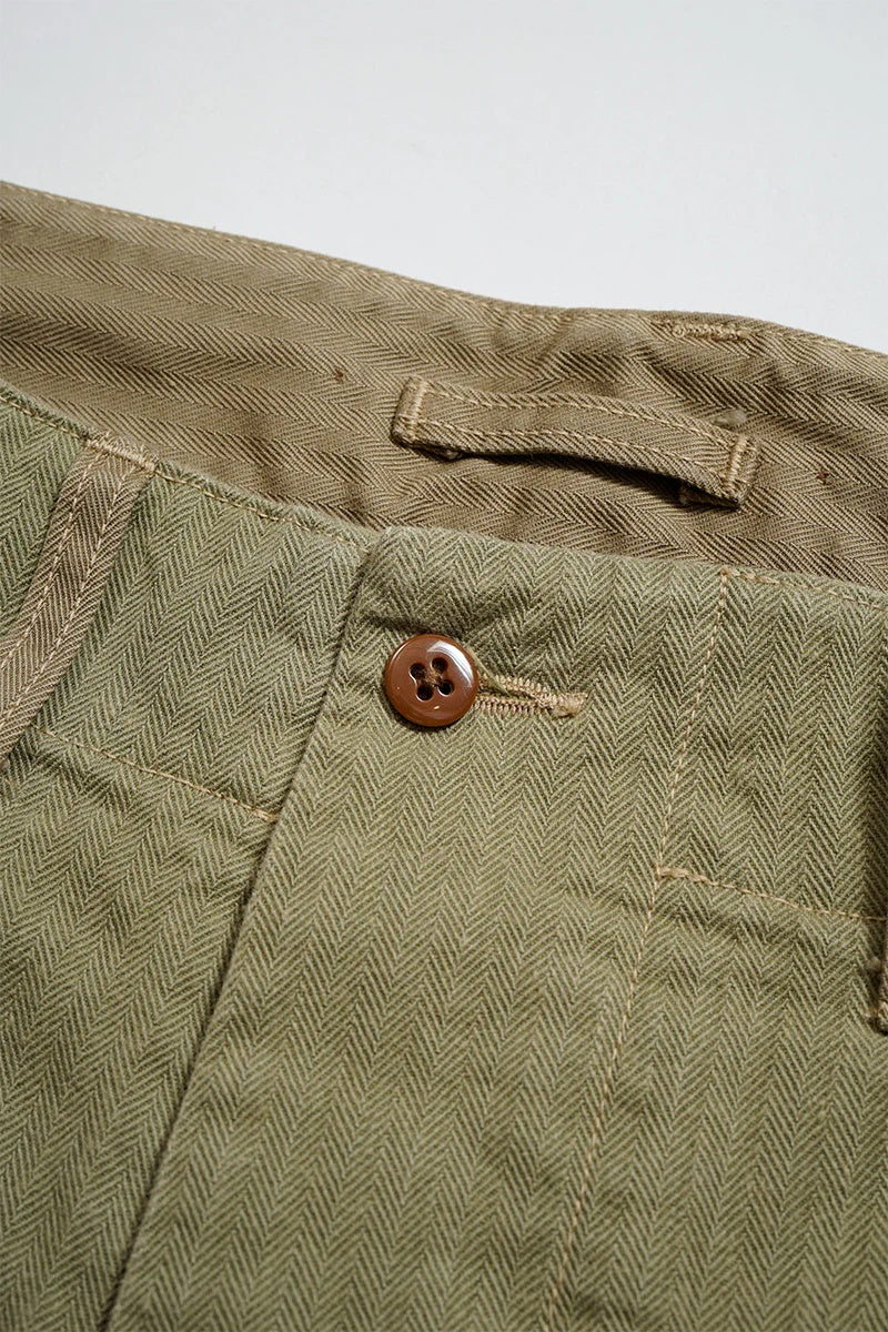 ◯ Nigel Cabourn - 40s MONKEY PT MIX HERRINGBONE - GREEN