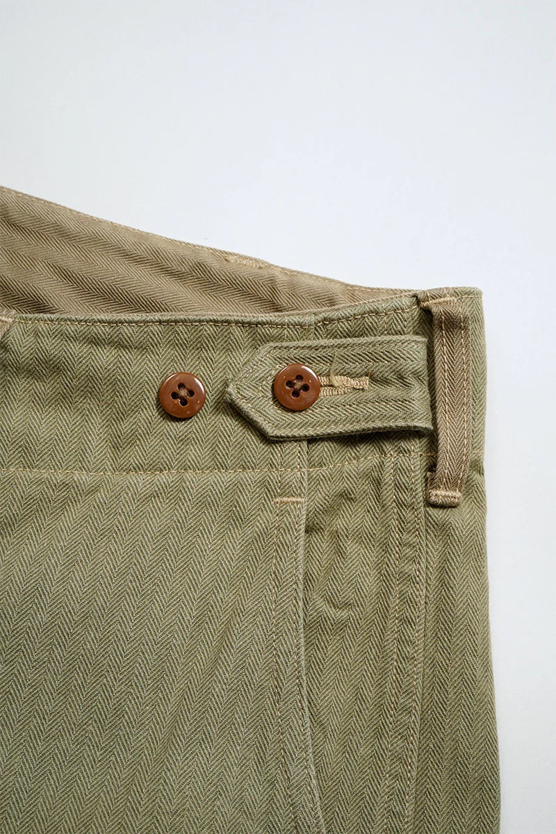 ◯ Nigel Cabourn - 40s MONKEY PT MIX HERRINGBONE - GREEN