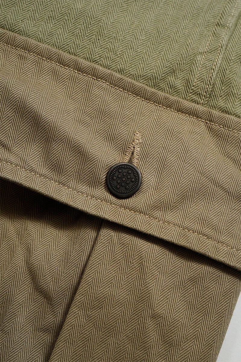 ◯ Nigel Cabourn - 40s MONKEY PT MIX HERRINGBONE - GREEN