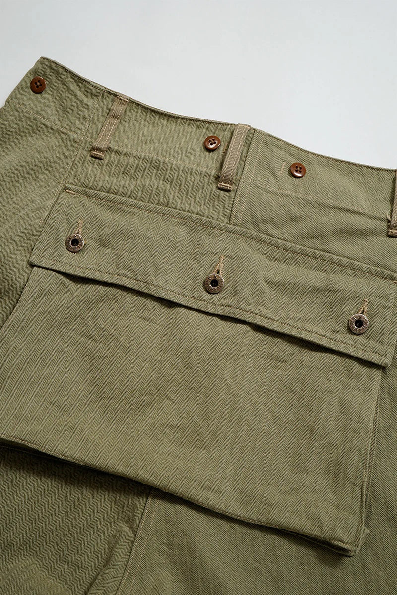 ◯ Nigel Cabourn - 40s MONKEY PT MIX HERRINGBONE - GREEN