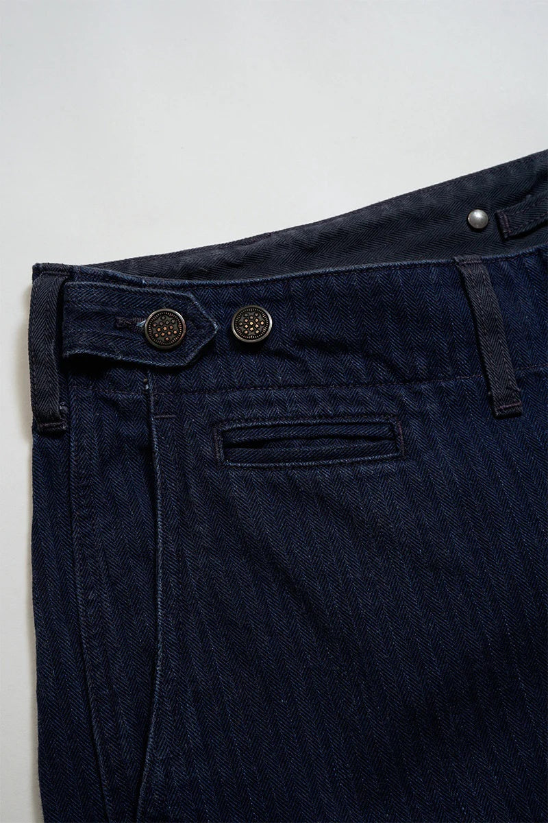 ◯ Nigel Cabourn - 40s MONKEY PT MIX HERRINGBONE - INDIGO