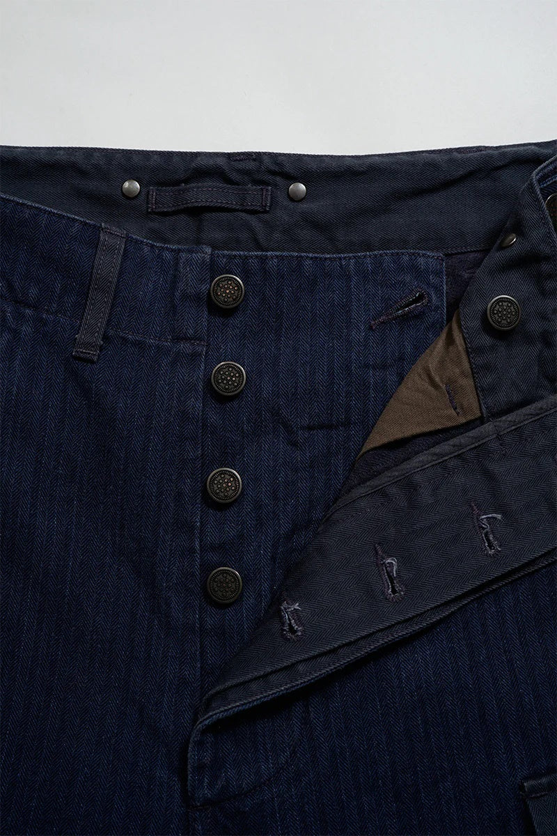 ◯ Nigel Cabourn - 40s MONKEY PT MIX HERRINGBONE - INDIGO