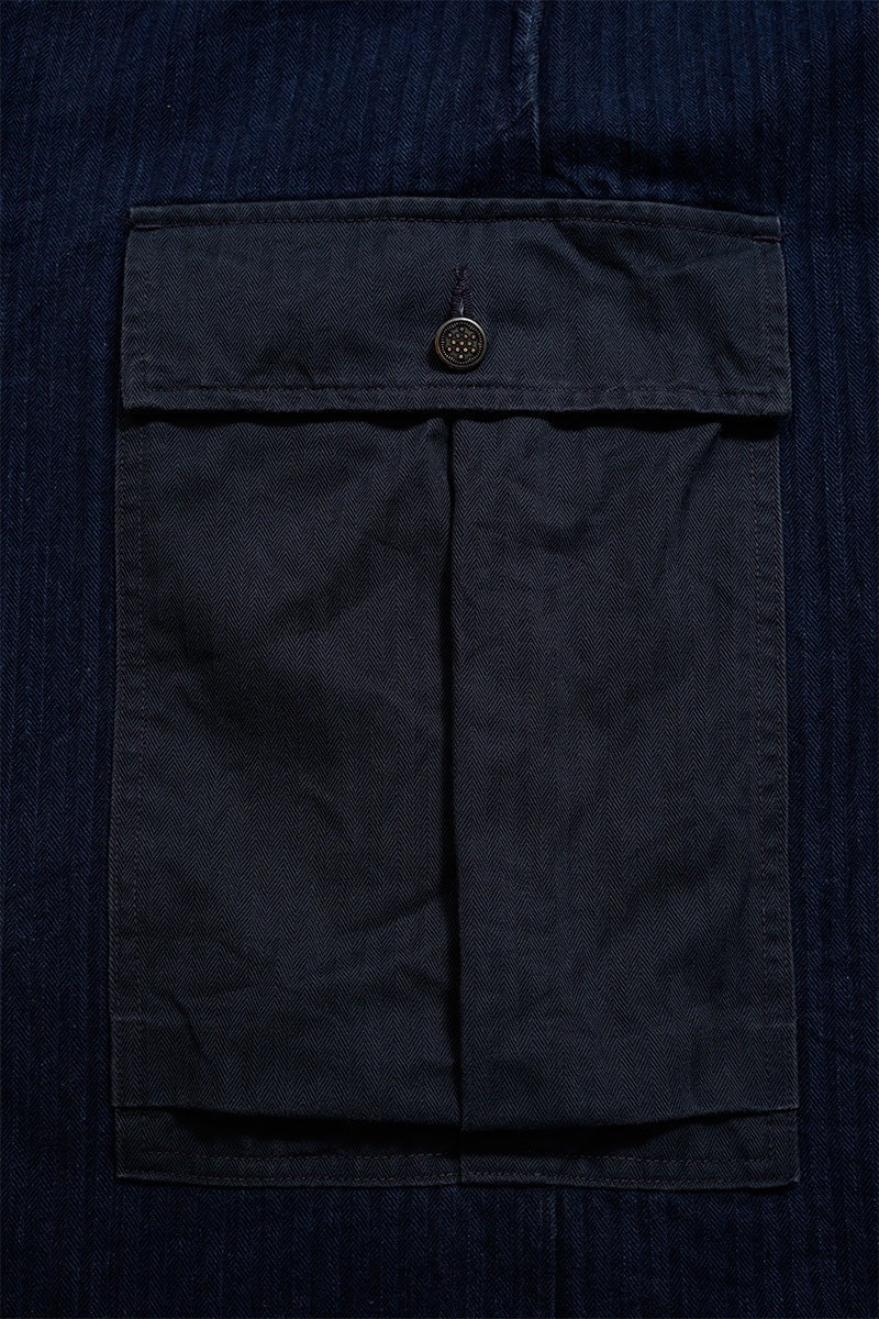 ◯ Nigel Cabourn - 40s MONKEY PT MIX HERRINGBONE - INDIGO