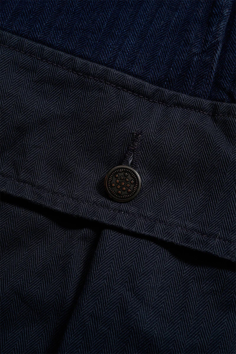 ◯ Nigel Cabourn - 40s MONKEY PT MIX HERRINGBONE - INDIGO