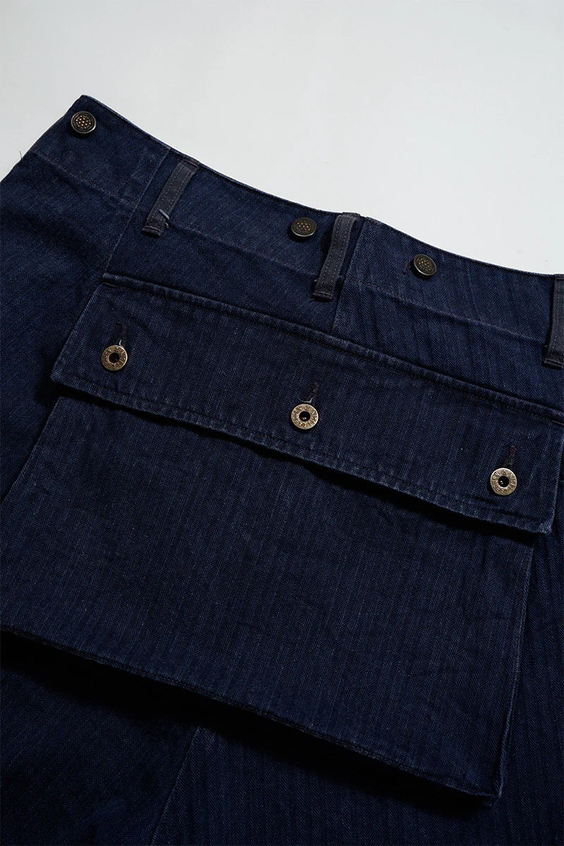 ◯ Nigel Cabourn - 40s MONKEY PT MIX HERRINGBONE - INDIGO