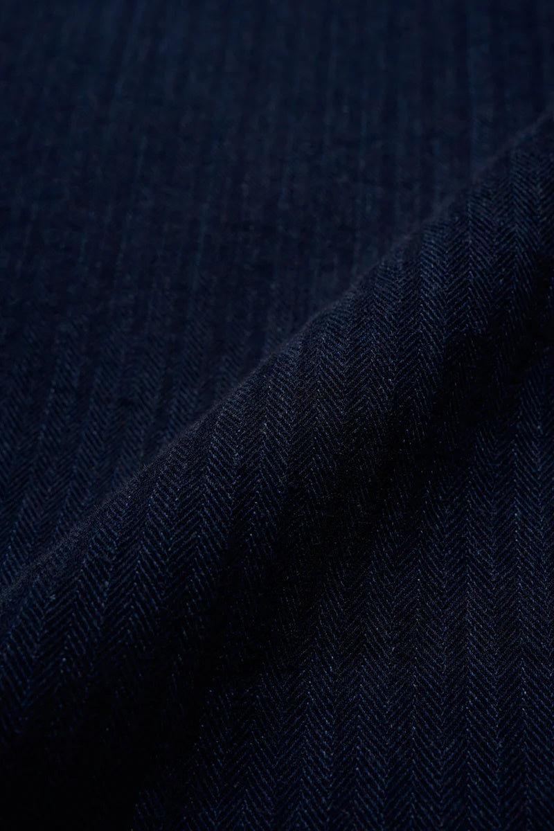 ◯ Nigel Cabourn - USMC CHORE JACKET HERRINGBONE - INDIGO
