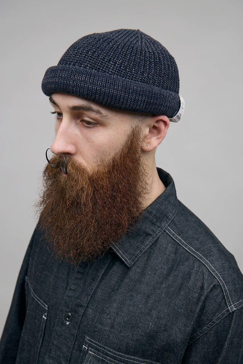 ◯ Nigel Cabourn - BEANIE COTTON - NAVY