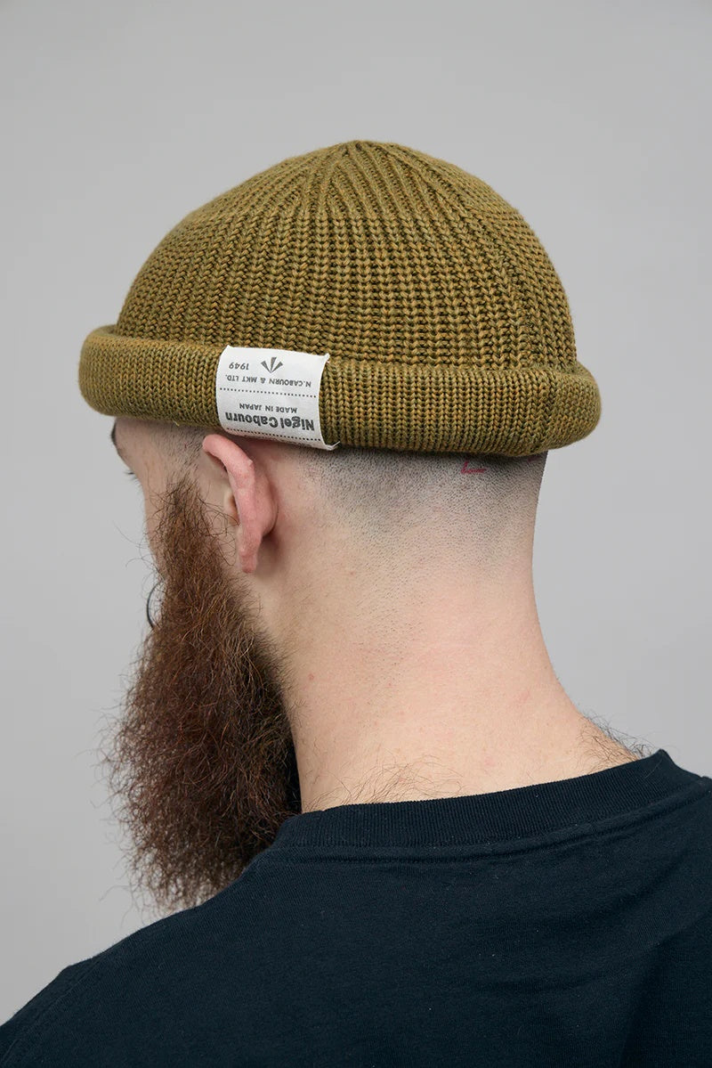 ◯ Nigel Cabourn - BEANIE COTTON - GREEN
