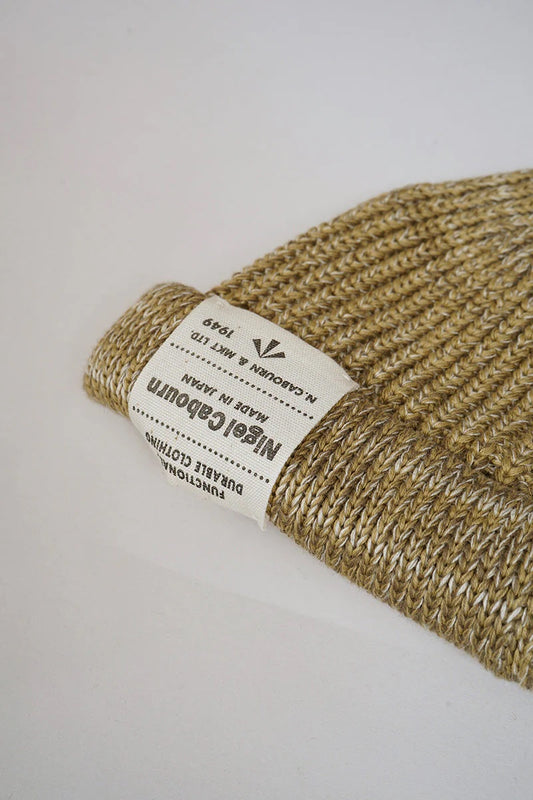 ◯ Nigel Cabourn - BEANIE COTTON - BEIGE