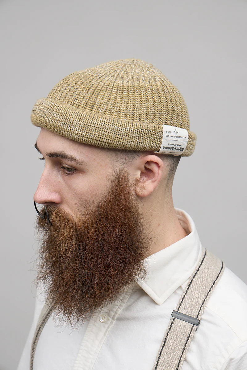 ◯ Nigel Cabourn - BEANIE COTTON - BEIGE