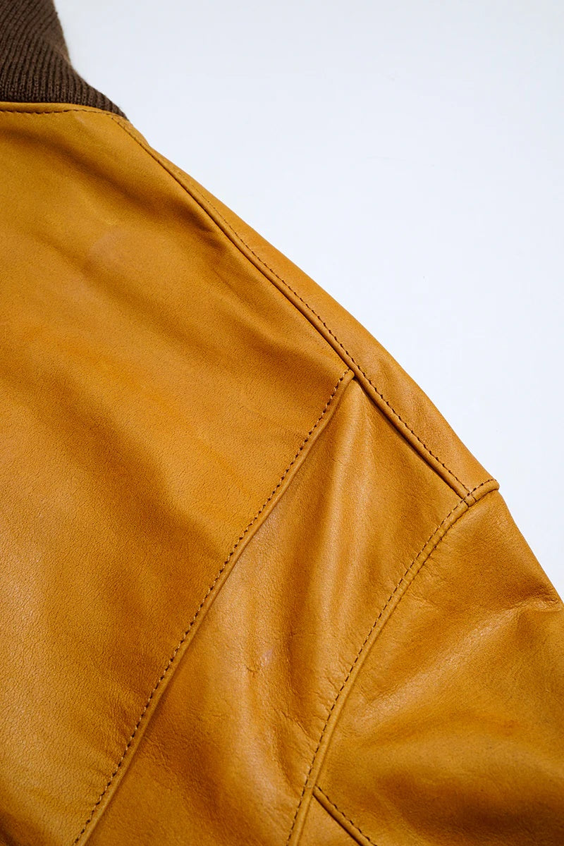 ◯ Nigel Cabourn - A-1 FLIGHT JK HORSE NUBUCK - CAMEL