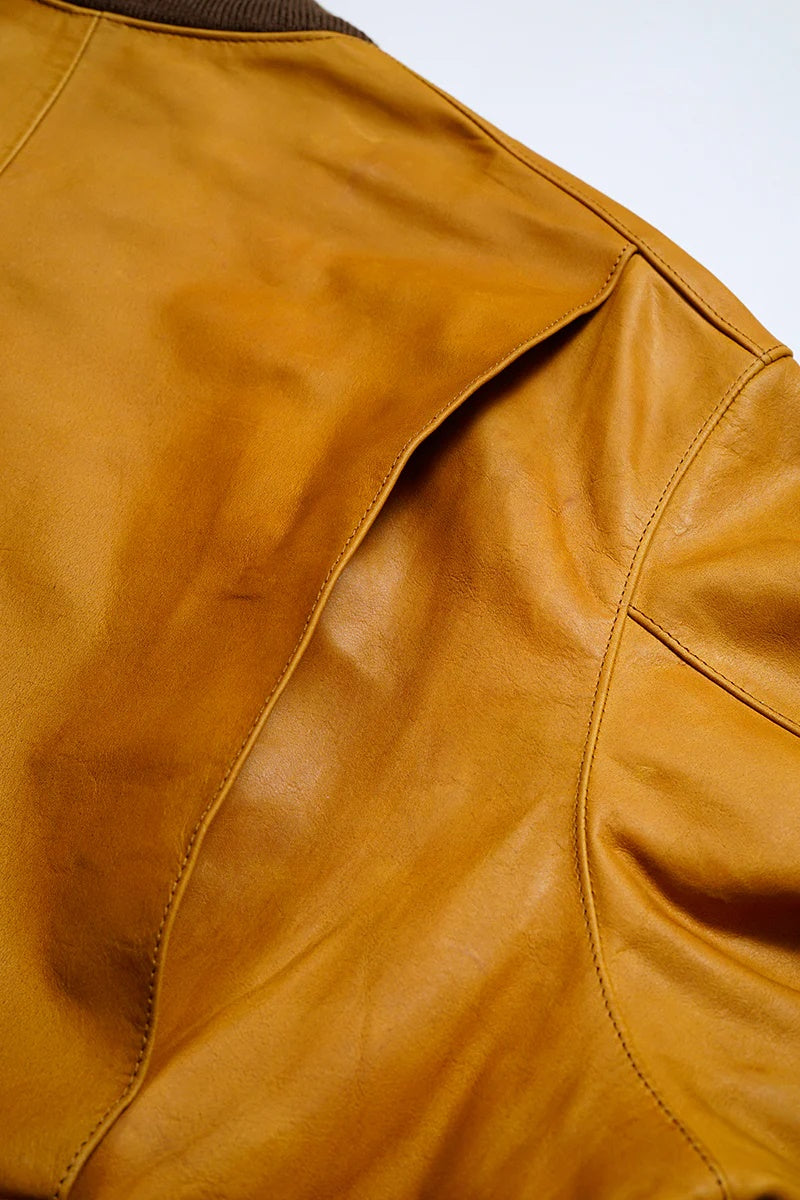 ◯ Nigel Cabourn - A-1 FLIGHT JK HORSE NUBUCK - CAMEL