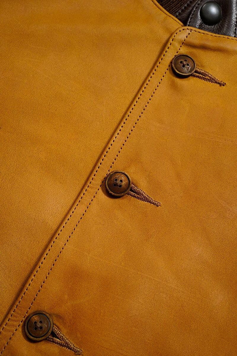 ◯ Nigel Cabourn - A-1 FLIGHT JK HORSE NUBUCK - CAMEL