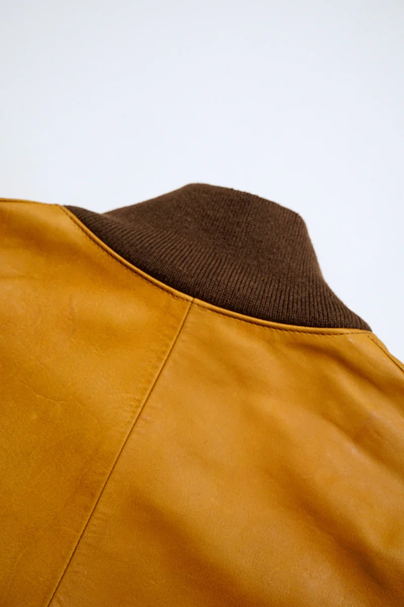 ◯ Nigel Cabourn - A-1 FLIGHT JK HORSE NUBUCK - CAMEL