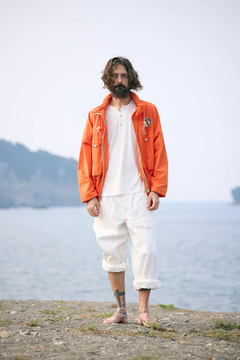 ◯ Nigel Cabourn - CRICKET CLUB US4 FLIGHT JACKET - ORANGE