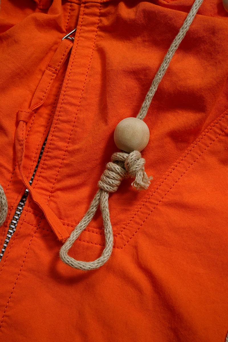 ◯ Nigel Cabourn - CRICKET CLUB US4 FLIGHT JACKET - ORANGE