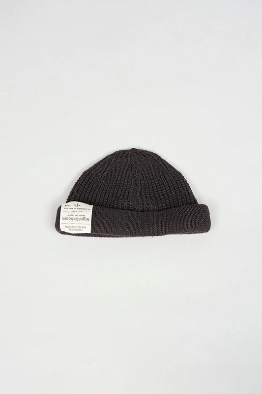 ◯ Nigel Cabourn - BEANIE HEMP - CHARCOAL GRAY