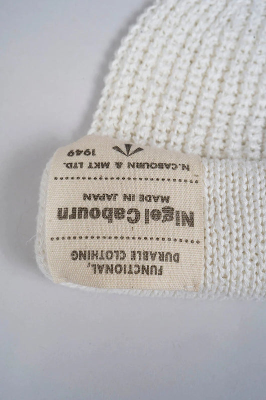 ◯ Nigel Cabourn - BEANIE HEMP - OFF WHITE
