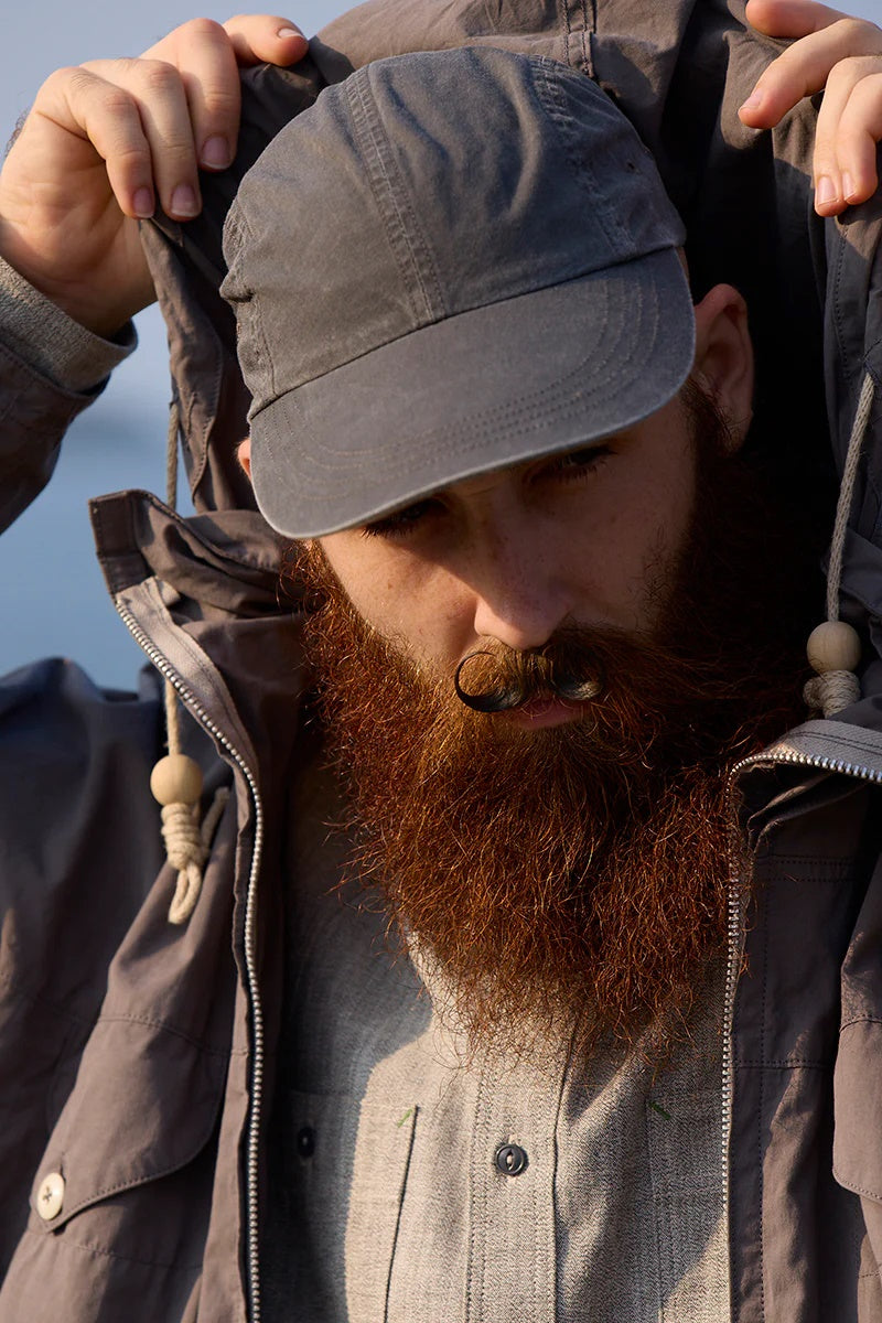 ◯ Nigel Cabourn - LOW CAP PIGMENT DYE - CHARCOAL GRAY