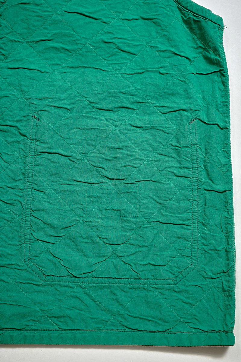 ◯ Nigel Cabourn - QUILTING DECK VEST RIPSTOP REV - KHAKI