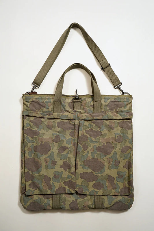 ◯ Nigel Cabourn - HELMET BAG DUCK HUNTER CAMO - GREEN
