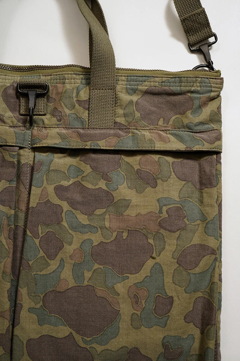 ◯ Nigel Cabourn - HELMET BAG DUCK HUNTER CAMO - GREEN