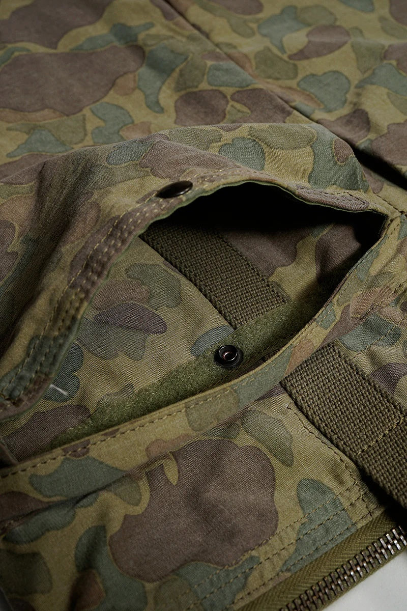 ◯ Nigel Cabourn - HELMET BAG DUCK HUNTER CAMO - GREEN