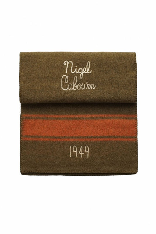 Nigel Cabourn - BLANKET STOLE - OLIVE