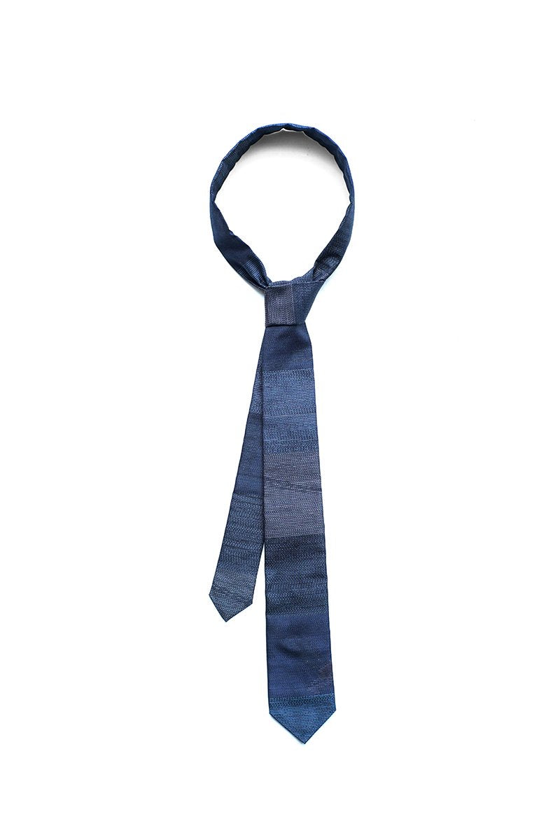 Porter Classic - OHSHIMA TSUMUGI NECK TIE - BLUE
