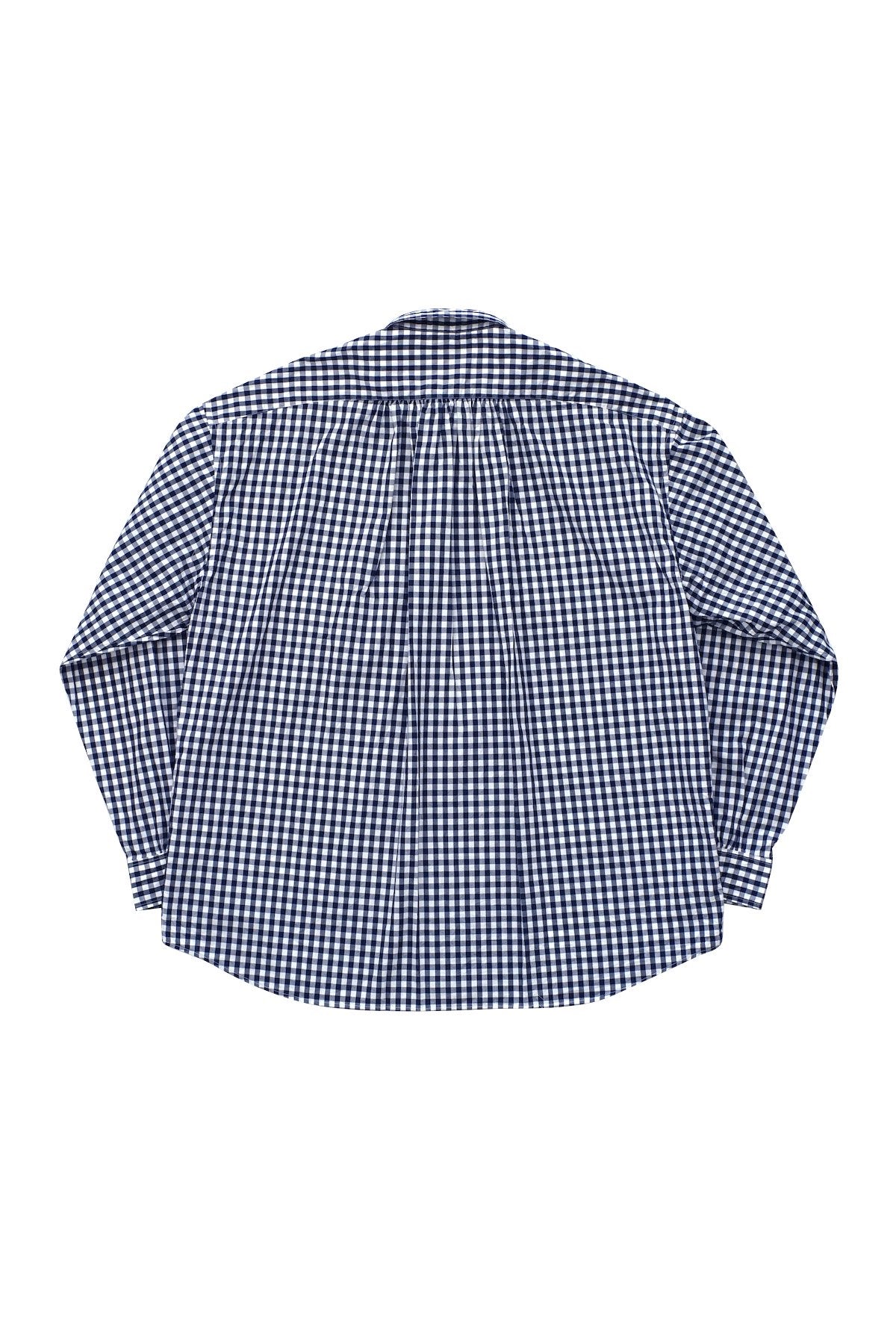 Porter Classic - ROLL UP GINGHAM CHECK SHIRT - NAVY