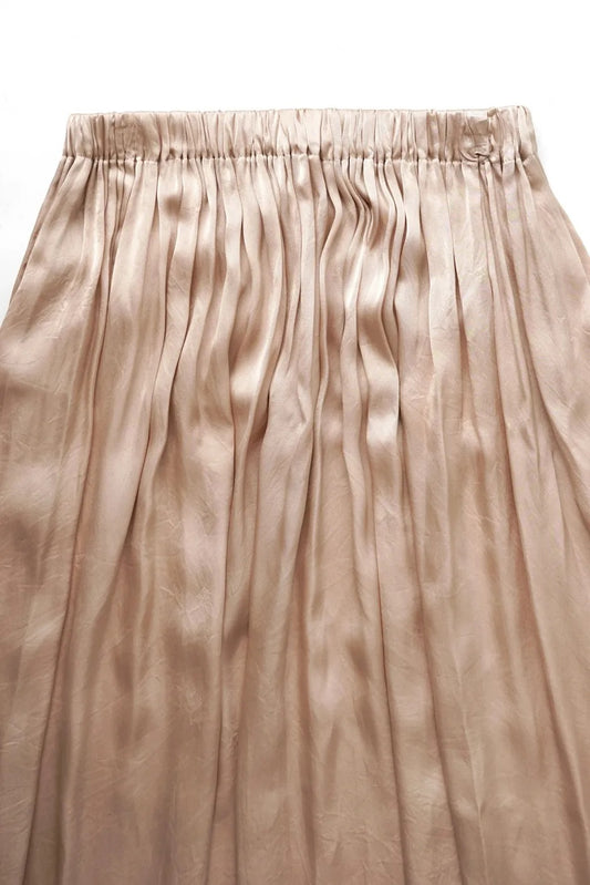 humoresque - GATHER SKIRT - PINK BEIGE