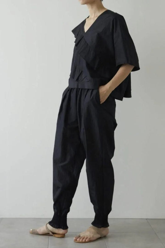 humoresque - sea grass pullover - black