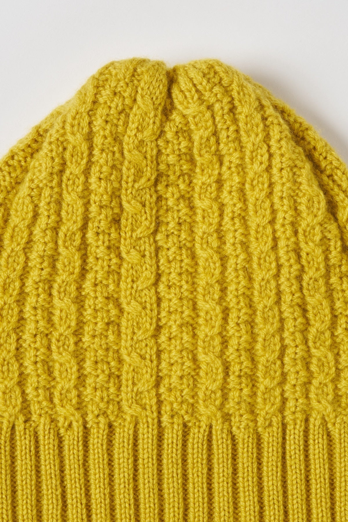 humoresque - knit cap -cable- yellow