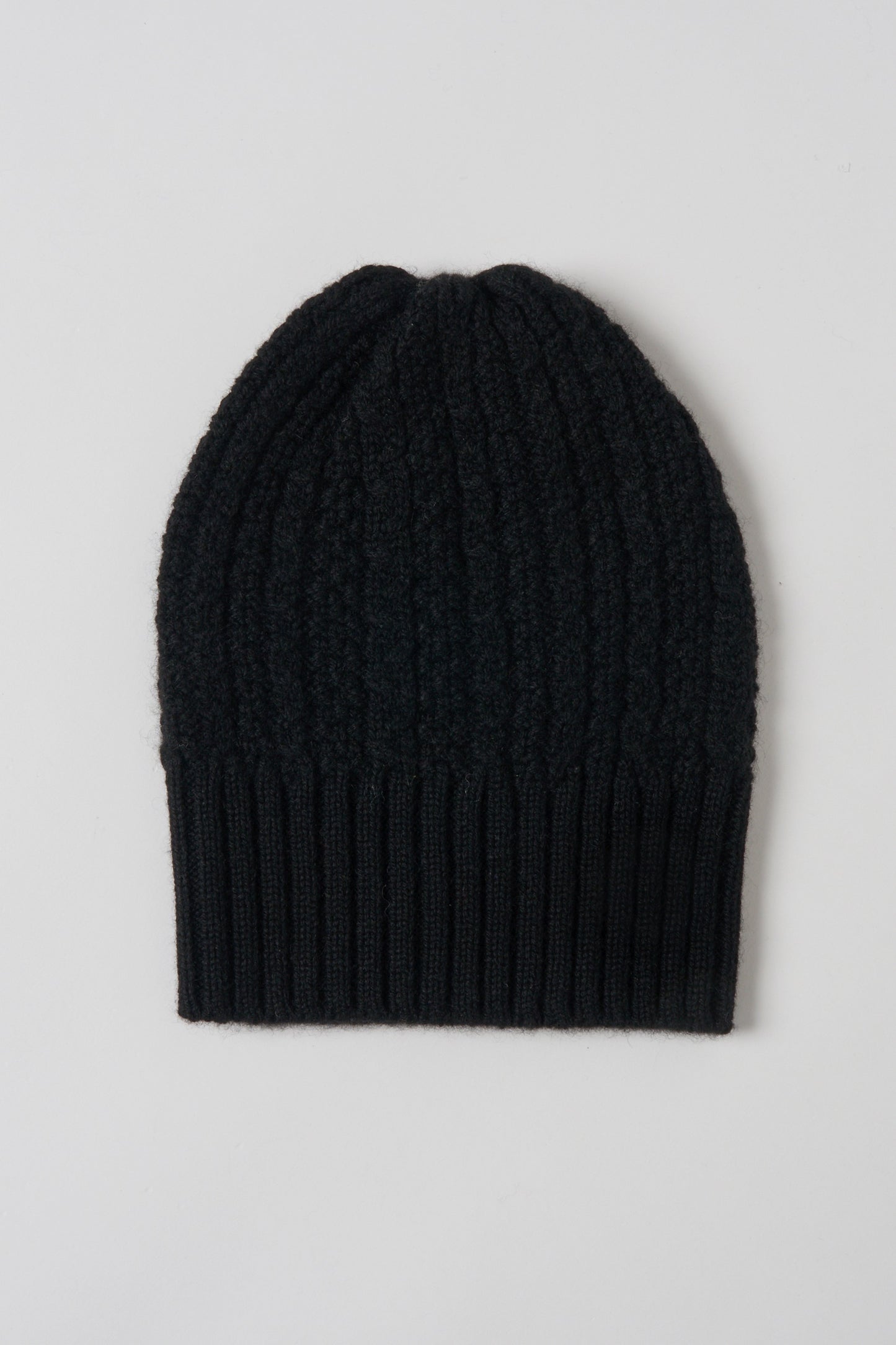 humoresque - knit cap -cable- black