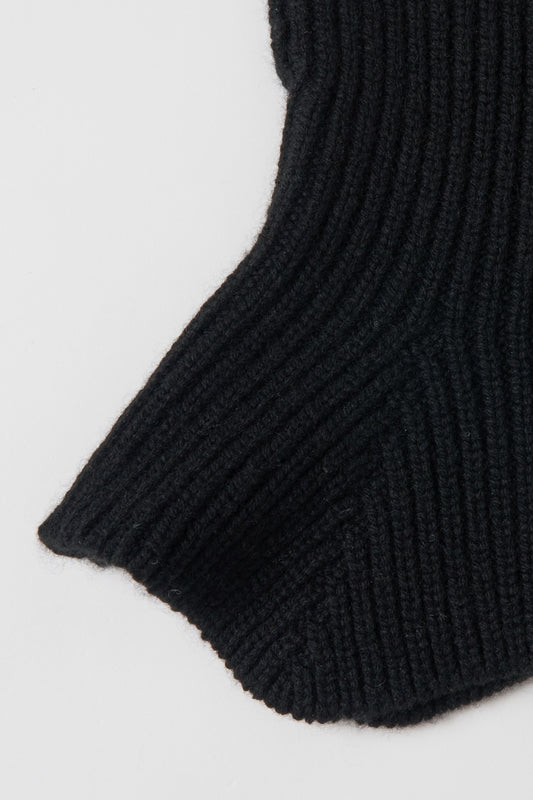 humoresque - turtle neck collar - black