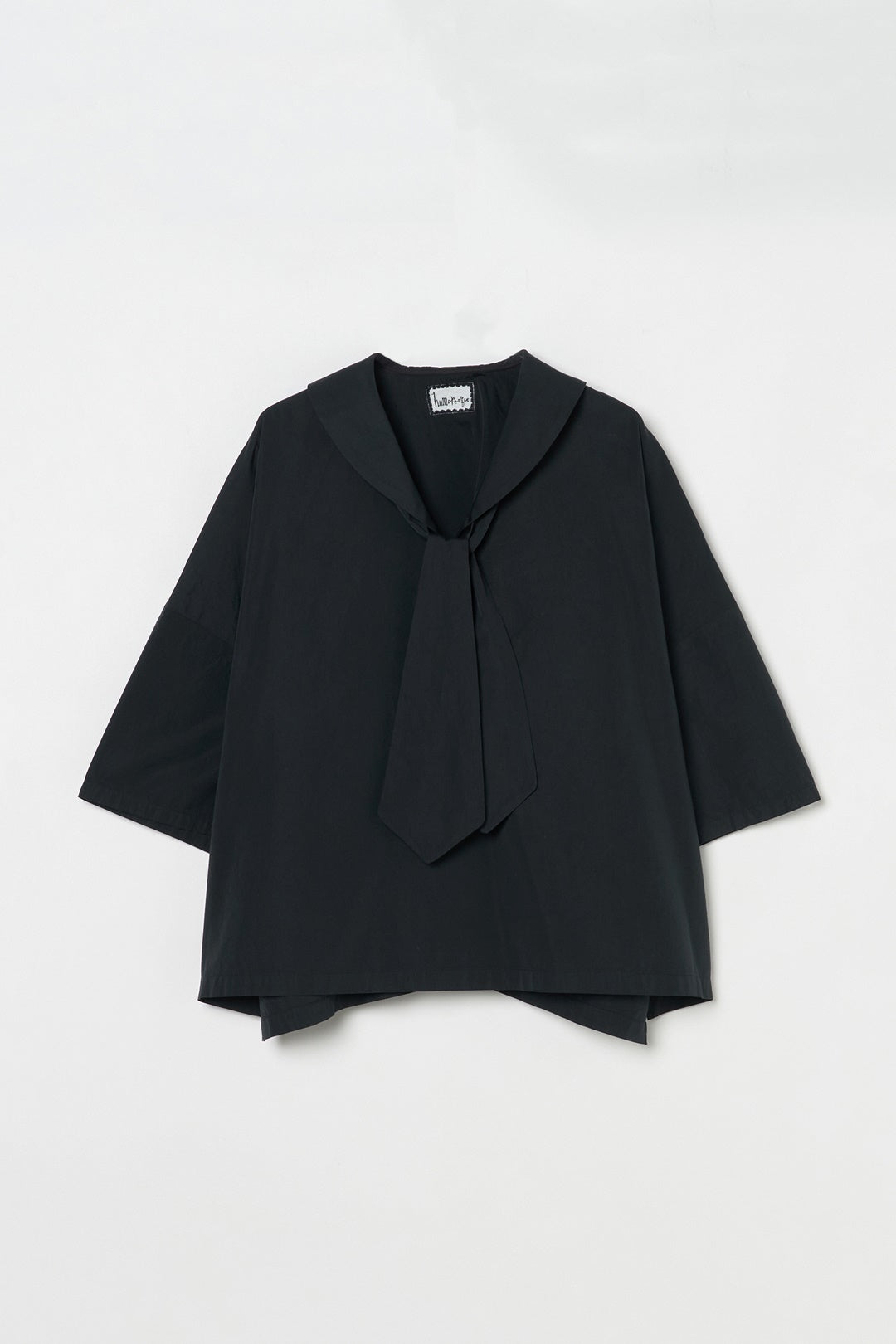 humoresque - bow-tie blouse - balck