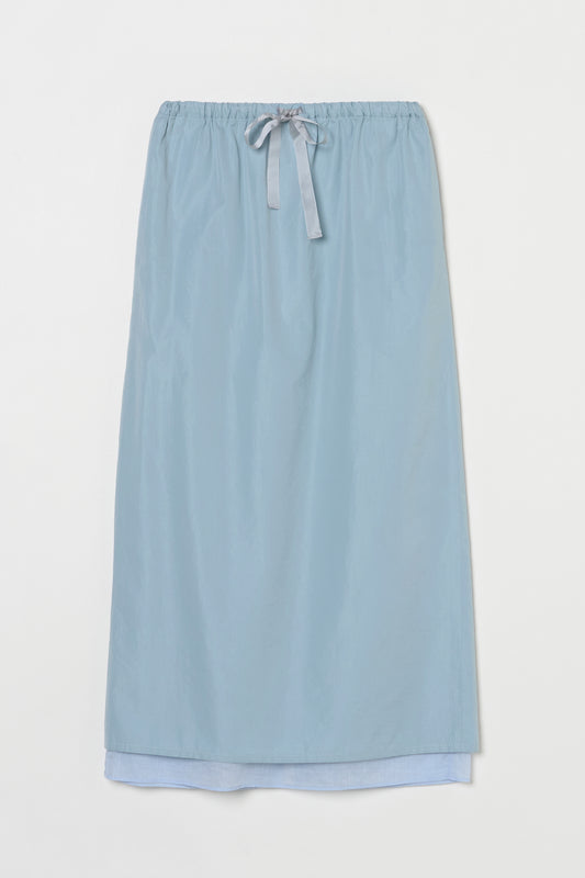 humoresque - layered skirt - blue gray