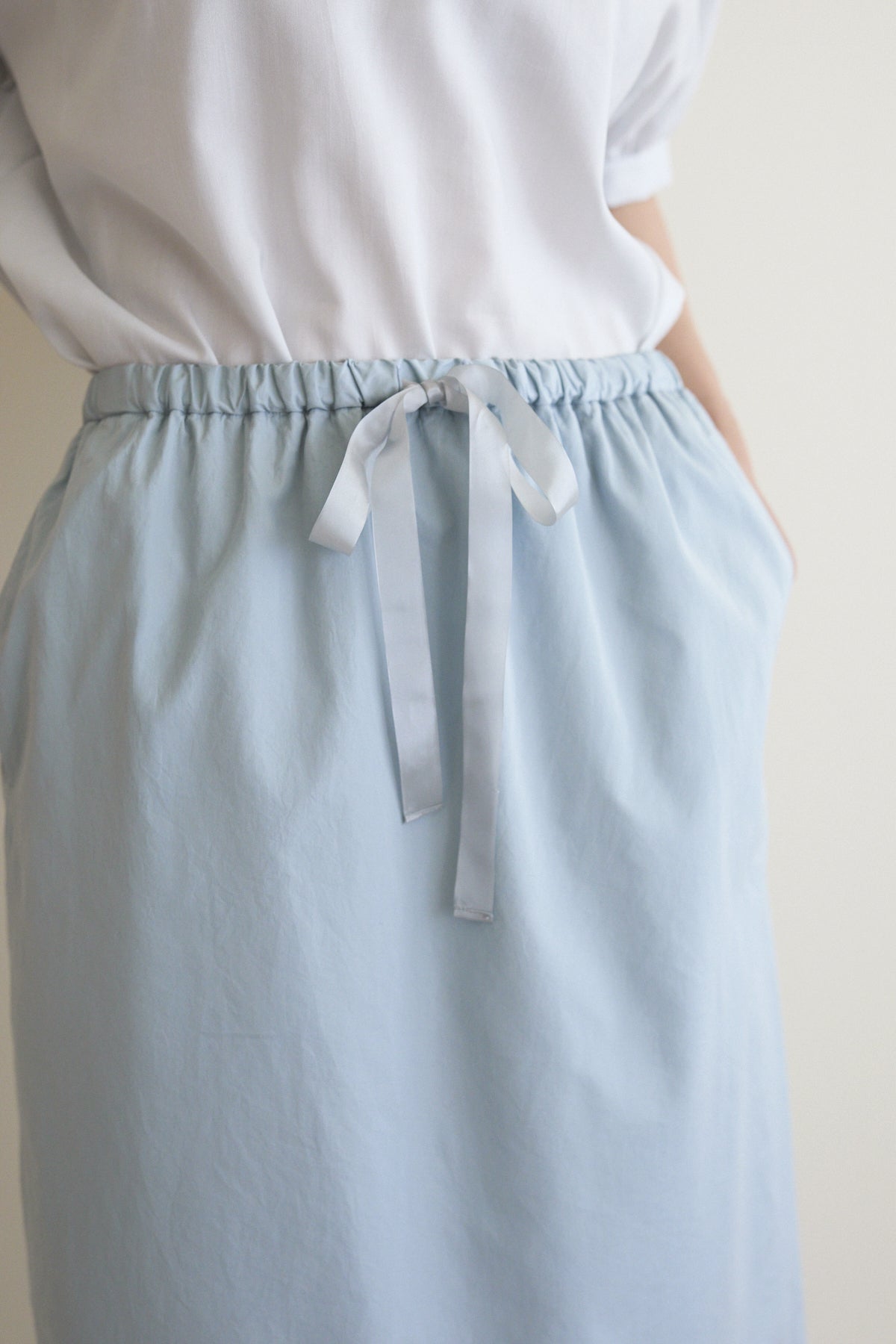 humoresque - layered skirt - blue gray