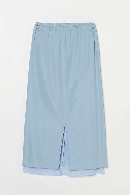 humoresque - layered skirt - blue gray