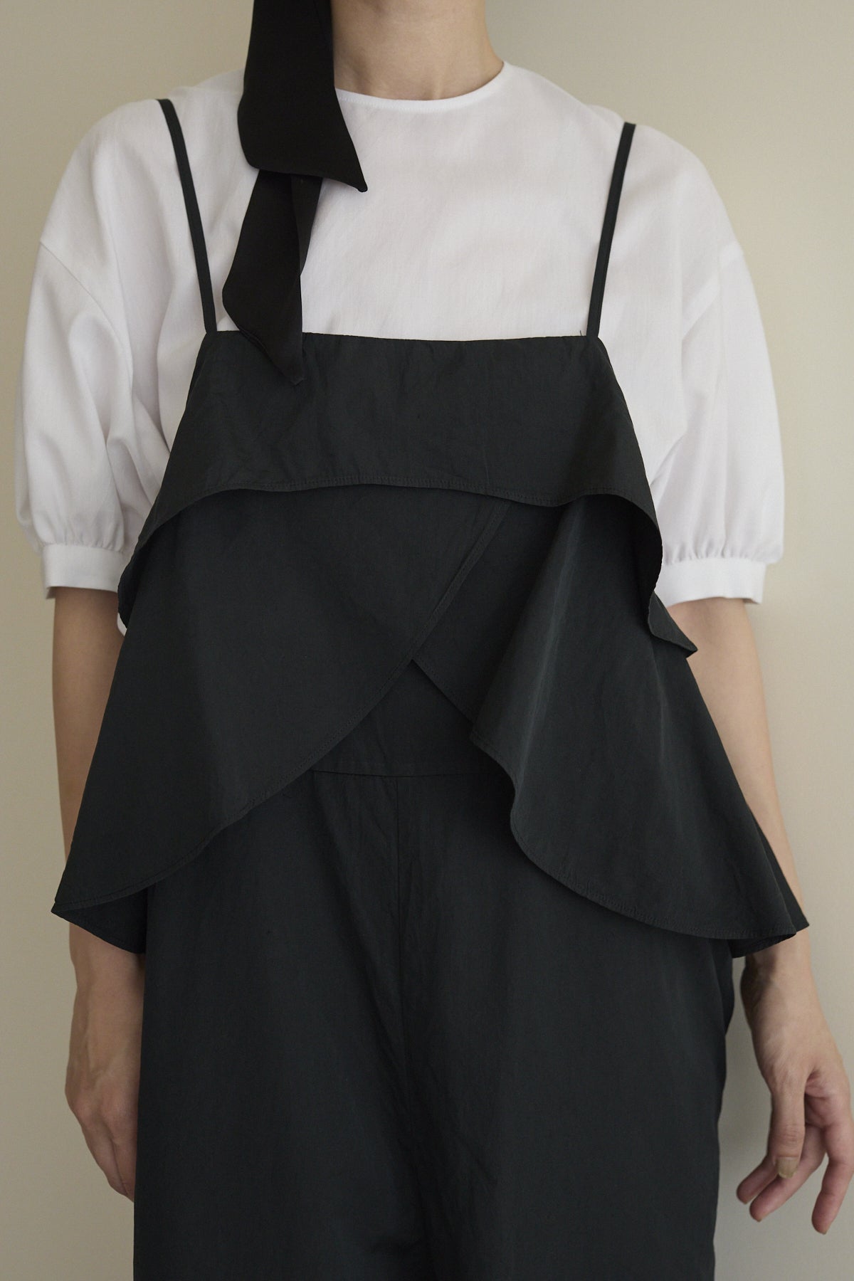 humoresque - petal salopettes - balck