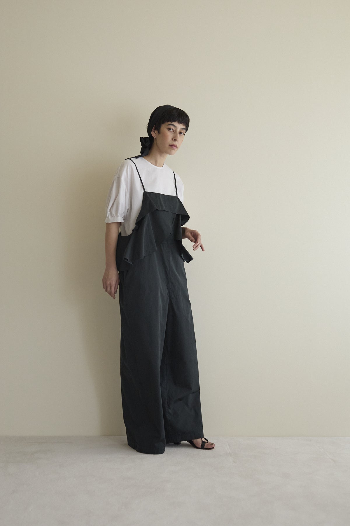 humoresque - petal salopettes - balck