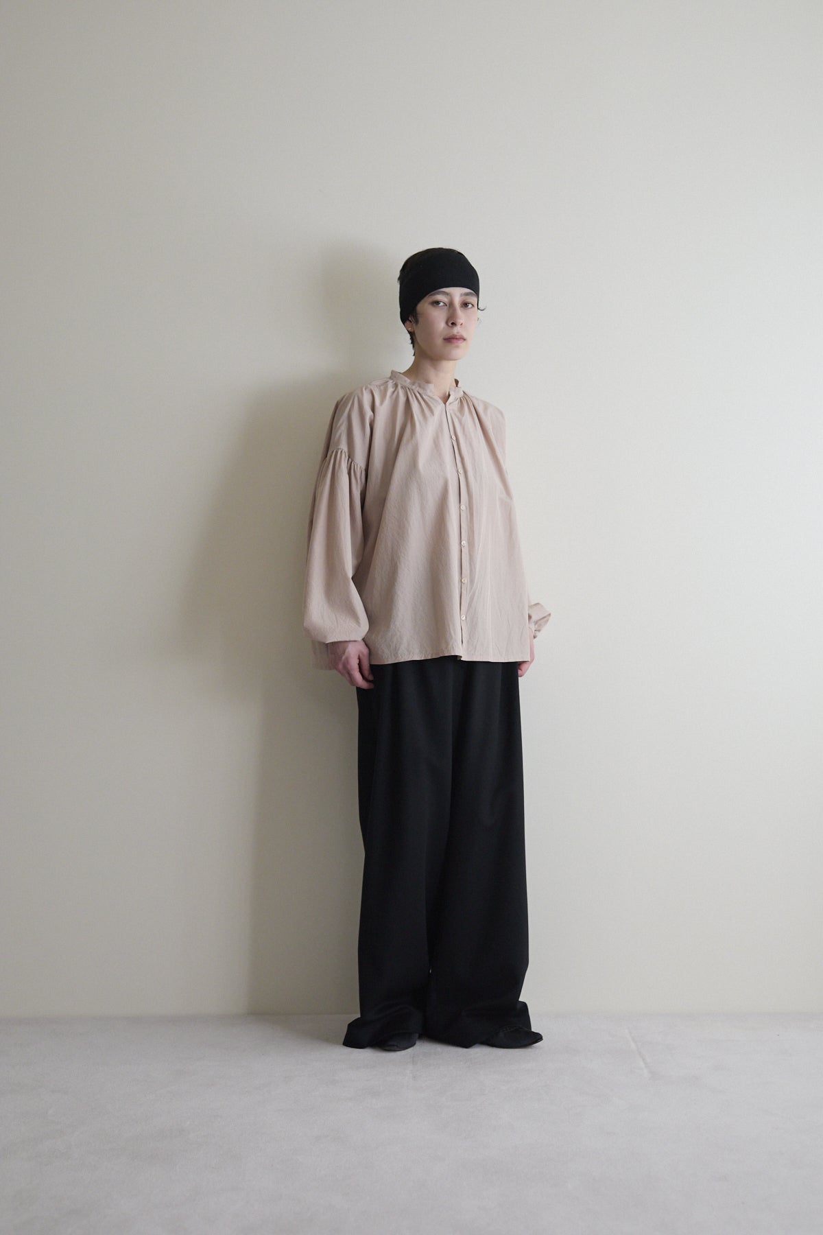humoresque - gather blouse - nude
