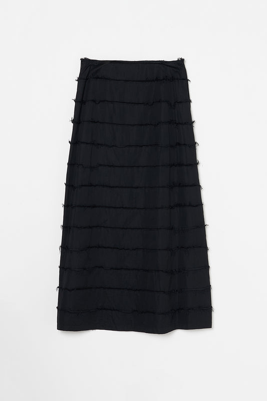humoresque - layered skirt - black