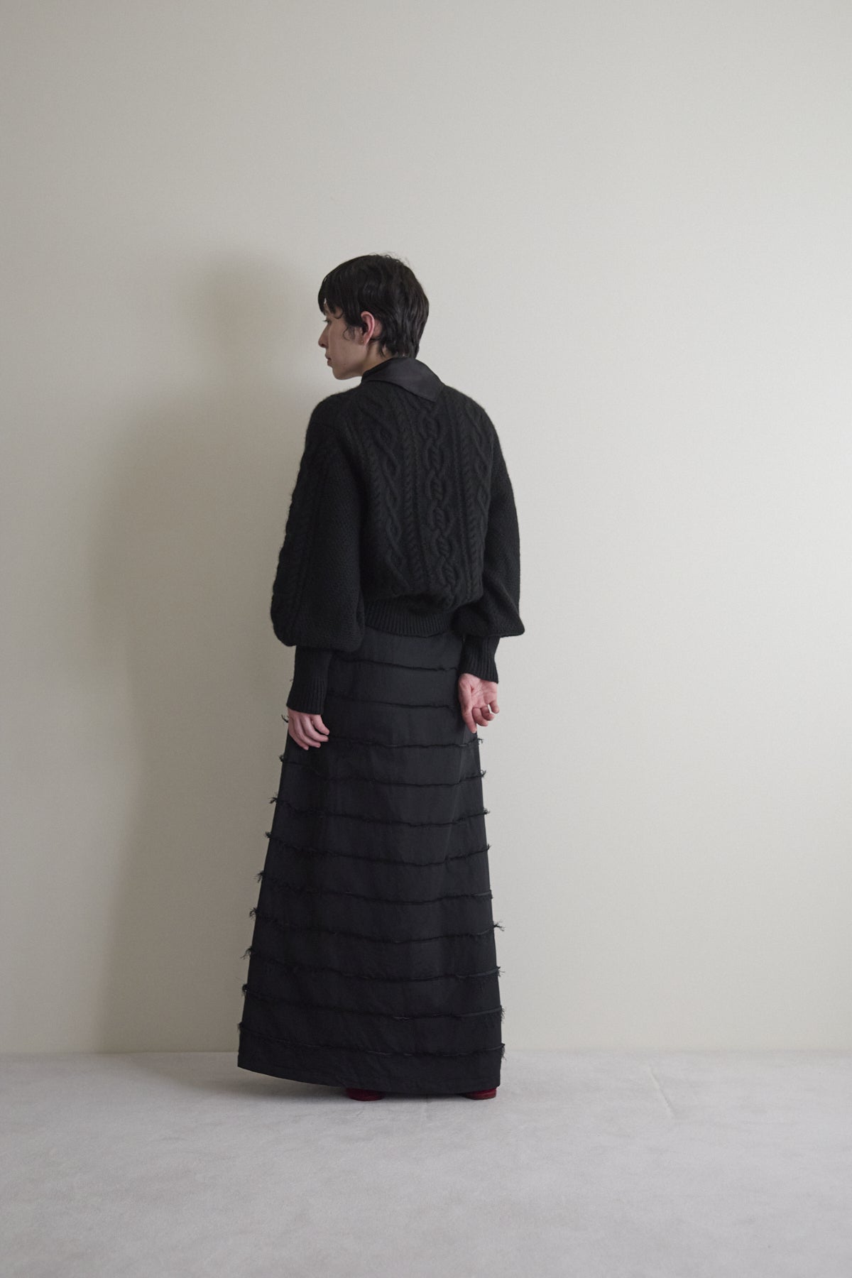 humoresque - layered skirt - black