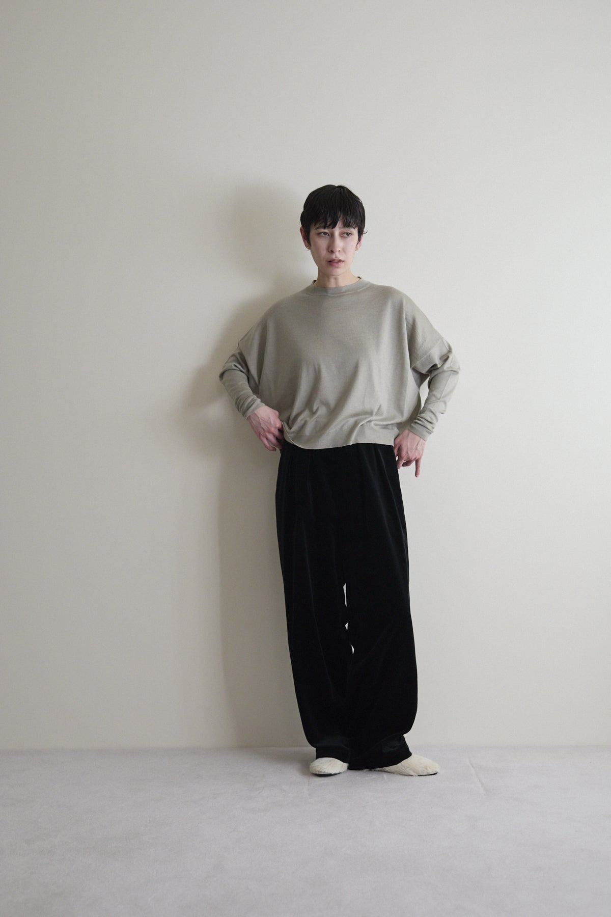 humoresque - sail crewneck knit - sage